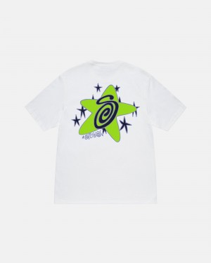 Camiseta Stussy Galaxy Blancas | 50346-IMEN