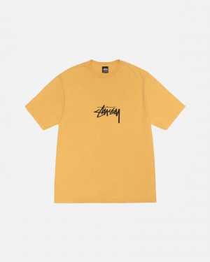 Camiseta Stussy Small Stock Pigment Dyed Naranjas | 82064-IJVM