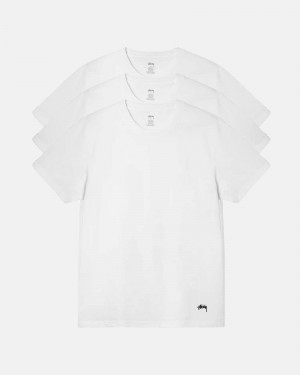 Camiseta Stussy Stussy Undershirts Blancas | 13965-GSNO