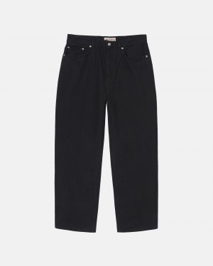 Jeans Stussy Big Ol' Overdyed Negras | 56714-QANY