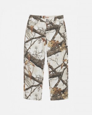 Jeans Stussy Big Ol' Realtree Edge Blancas | 29365-OAJQ