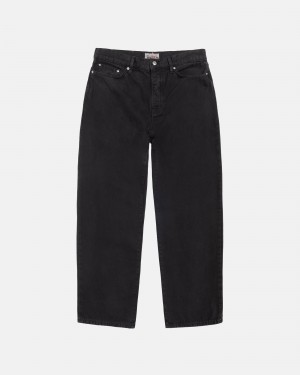 Jeans Stussy Big Ol' Washed Lona Negras | 04193-EAVN