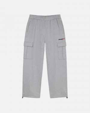 Pantalon Stussy Deporte Cargo Fleece Gris | 26450-NCRL