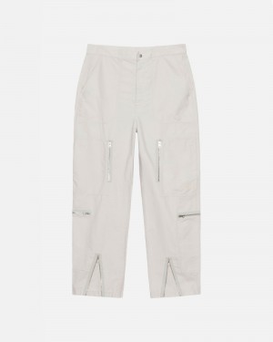 Pantalon Stussy Nyco Flight Creme | 12736-IXCA