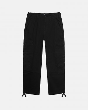 Pantalon Stussy Surplus Cargo Ripstop Negras | 58427-SJAH