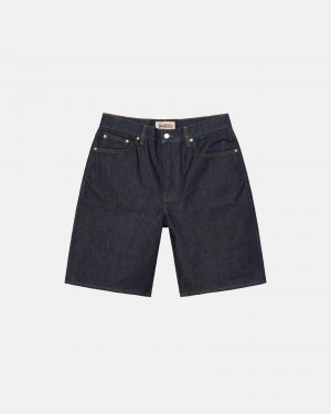 Short Stussy Raw Denim Big Ol' Azul Marino | 69013-LNCA