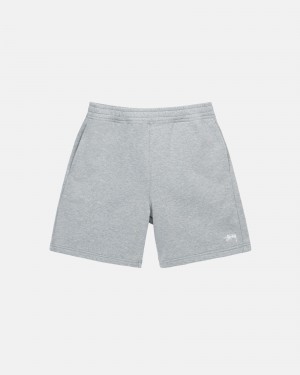 Short Stussy Stock Logo Gris | 24635-DMAL