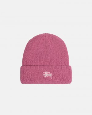 Sombreros Stussy Cuff Beanie Basic Rosas | 96847-VKFX