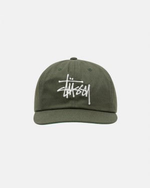 Sombreros Stussy Mid-Depth Basic Strapback Verde Oliva | 29615-MRXN