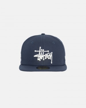 Sombreros Stussy New Era 59fifty Authentic Azul Marino | 97642-PTBY