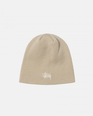 Sombreros Stussy Skullcap Basic Creme | 01769-JLMQ