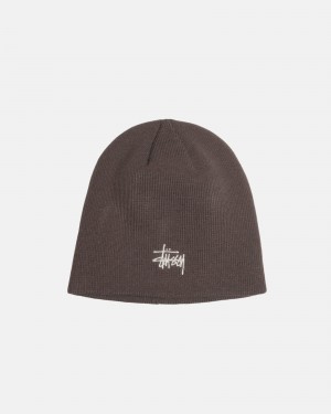 Sombreros Stussy Skullcap Basic Gris Oscuro | 86179-UNAK