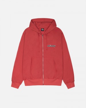 Sudadera con Capucha Stussy Ss-Link Zip Rojas | 09186-HNYD