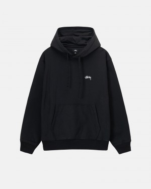 Sudadera con Capucha Stussy Stock Logo Negras | 21367-GMQF