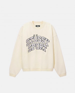 Sudaderas Stussy Deporte Relaxed Oversized Crew Blancas | 81430-VECH