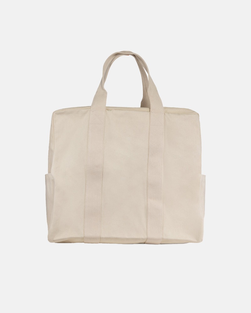 Bolsas Stussy Lona Flight Beige | 12467-RGYS