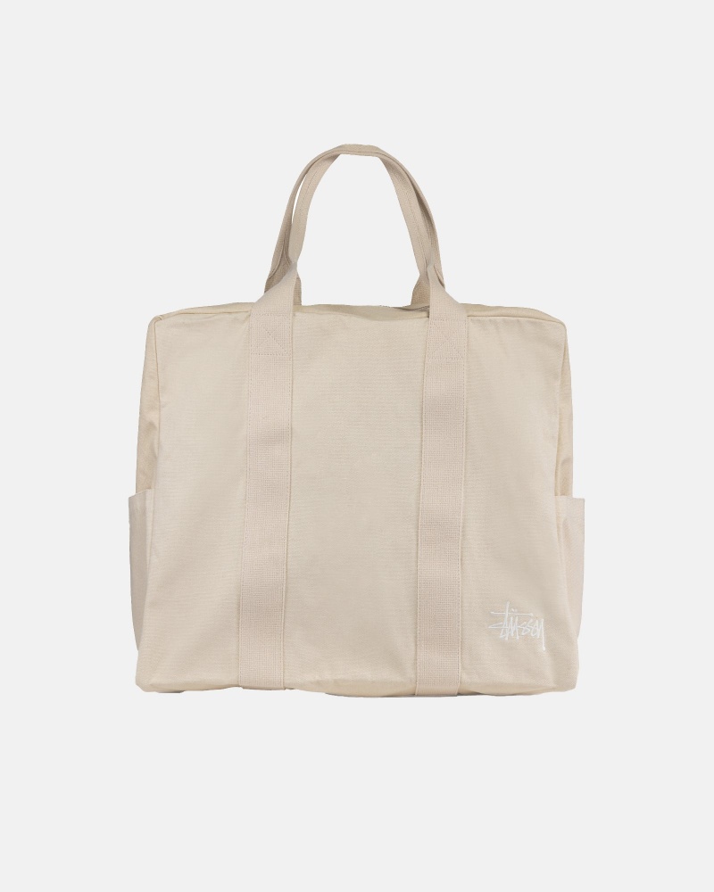 Bolsas Stussy Lona Flight Beige | 12467-RGYS