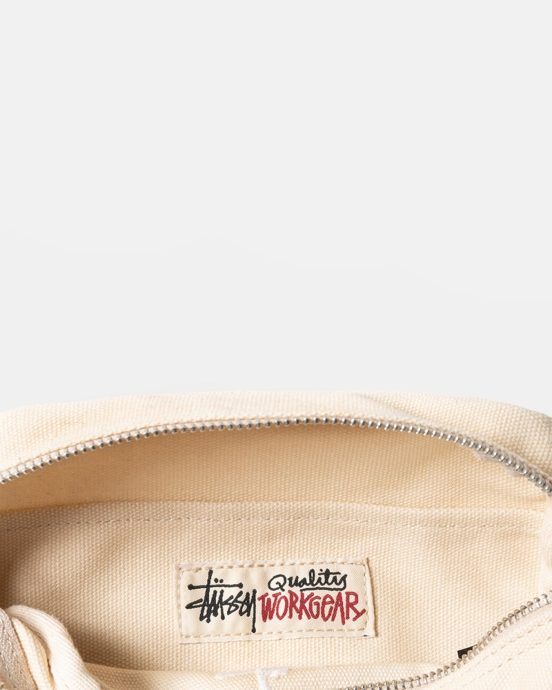 Bolsas Stussy Lona Side Pouch Beige | 23065-YPKE