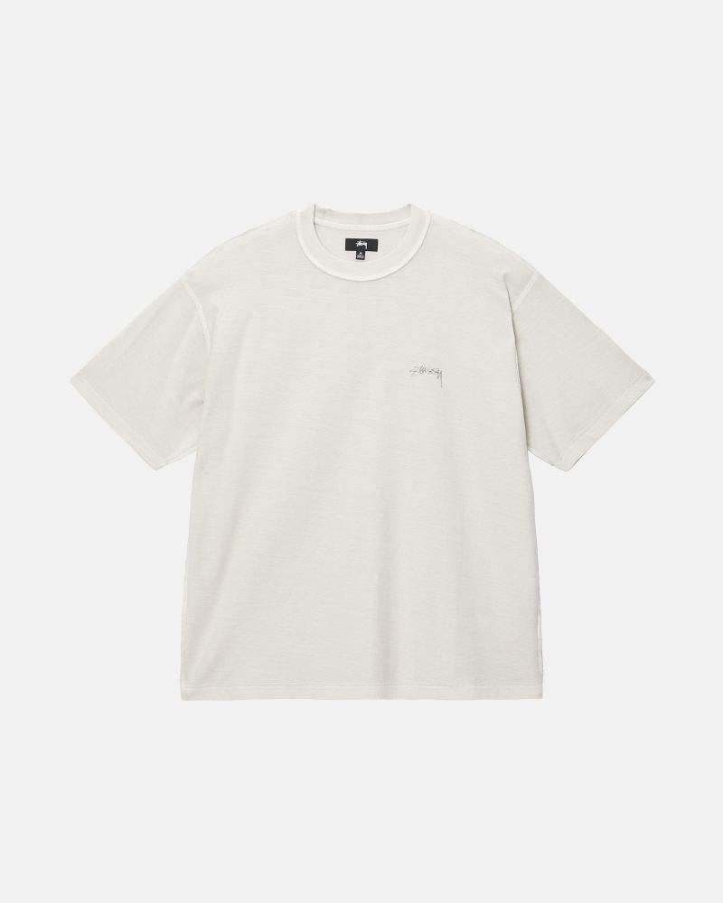 Camiseta Stussy Lazy Beige | 14923-QDWU