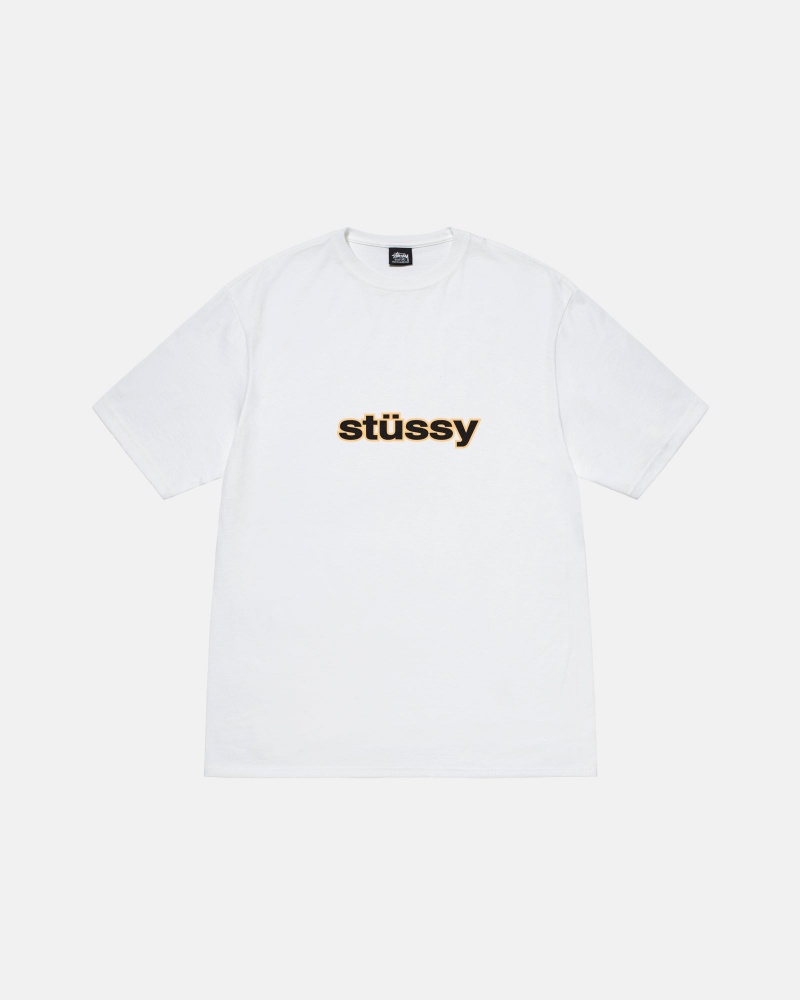 Camiseta Stussy Ss-Link Blancas | 87062-TVQO