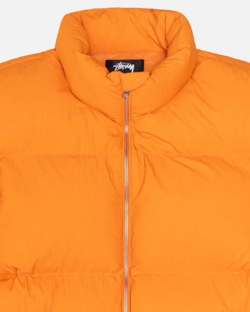 Chaquetas De Plumas Stussy Puffer Nylon Naranjas | 23701-ENQL