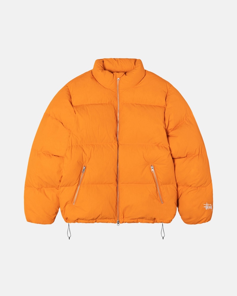 Chaquetas De Plumas Stussy Puffer Nylon Naranjas | 23701-ENQL