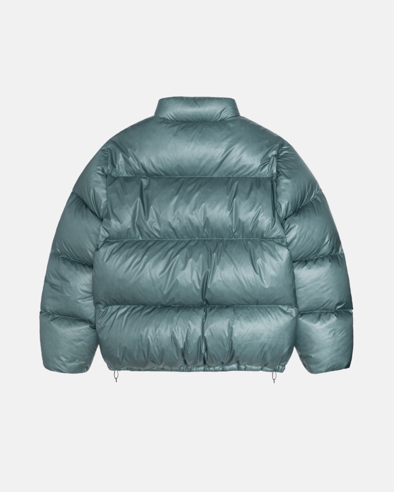 Chaquetas De Plumas Stussy Puffer Parachute Ripstop Azules | 76539-BMFT