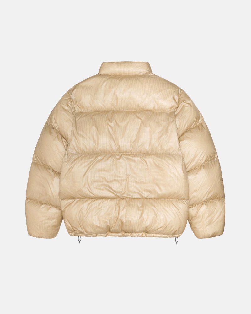 Chaquetas De Plumas Stussy Puffer Parachute Ripstop Doradas | 17053-CNZD