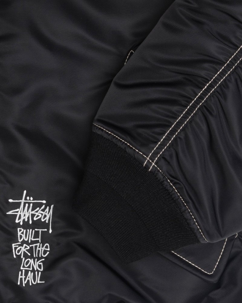 Chaquetas Stussy Built Reversible Bomber Negras | 58642-FAZG