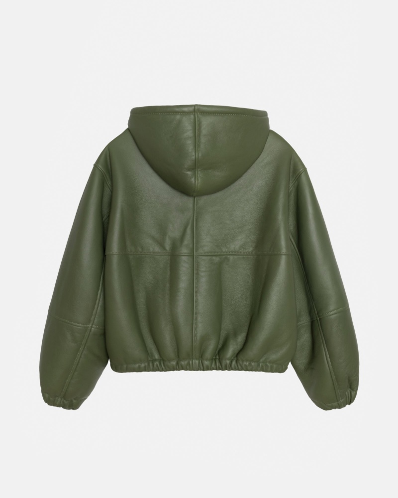 Chaquetas Stussy Trabajo Shearling Verde | 90146-FKBJ