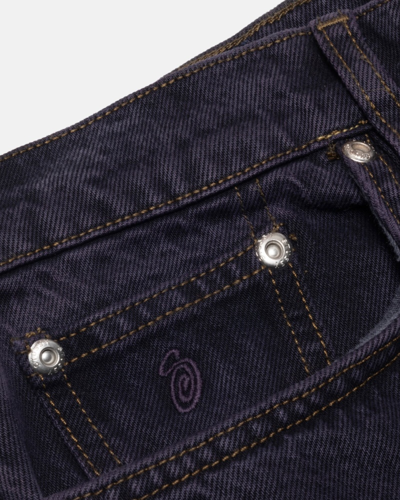 Jeans Stussy Big Ol' Denim Azul Marino | 08423-DTOH