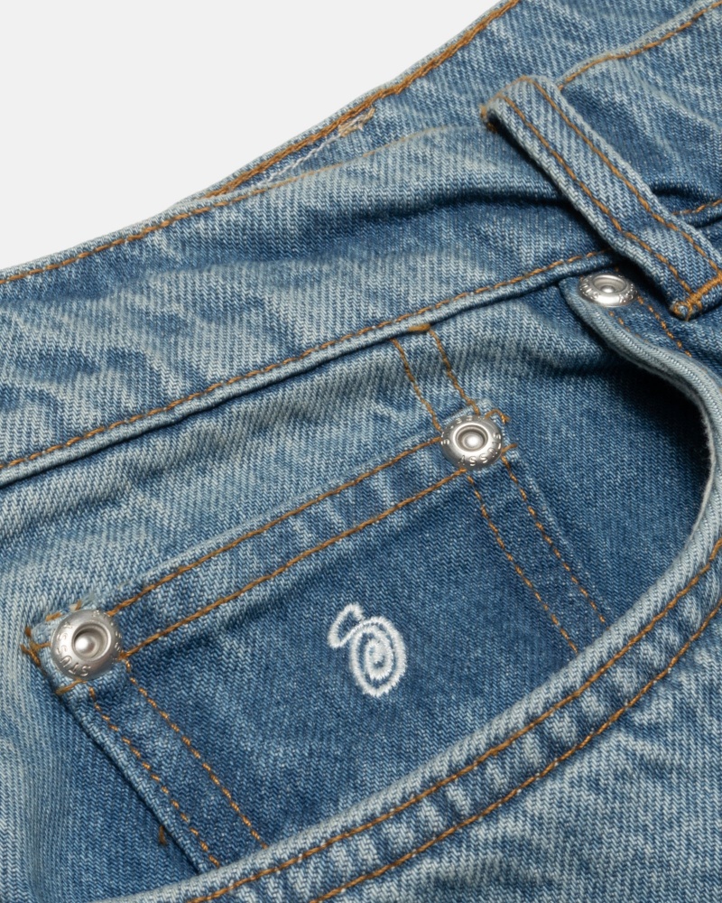 Jeans Stussy Big Ol' Denim Azules | 63908-QWDY