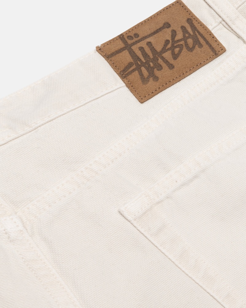 Jeans Stussy Big Ol' Washed Lona Beige | 01748-JWED