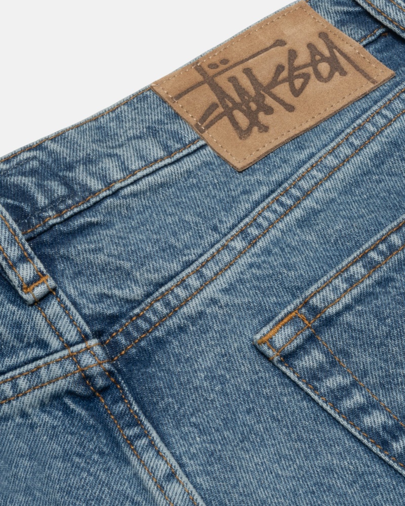 Jeans Stussy Classic Denim Azules | 45803-AHZN