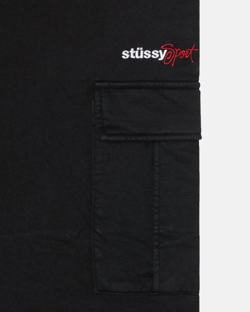 Pantalon Deportivo Stussy Deporte Cargo Fleece Negras | 41375-NPVO