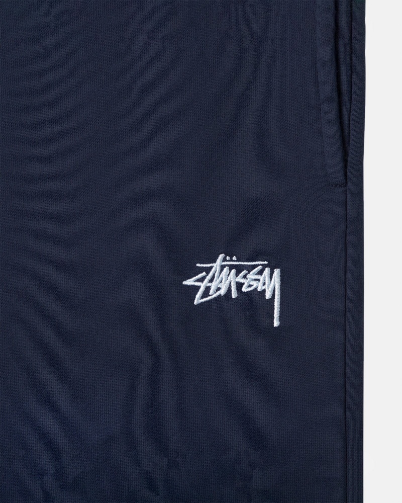 Pantalon Deportivo Stussy Stock Logo Azul Marino | 49812-YUPD