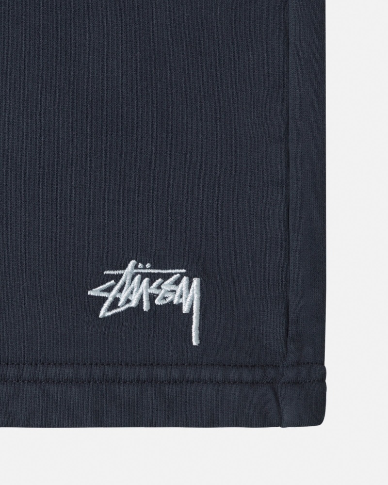 Pantalon Deportivo Stussy Stock Logo Azul Marino | 71289-WCUE