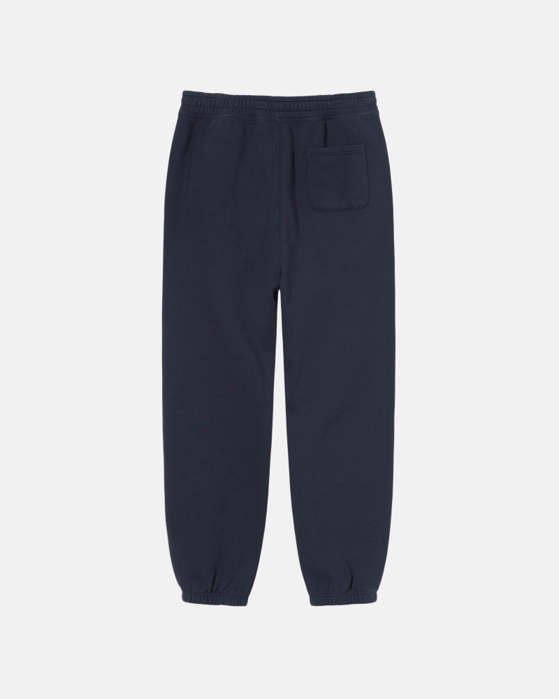 Pantalon Deportivo Stussy Stock Logo Azul Marino | 45913-EPCD