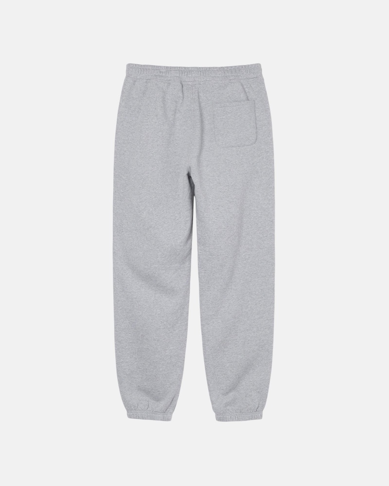 Pantalon Deportivo Stussy Stock Logo Gris | 63742-RCOD