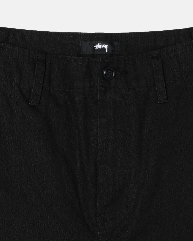 Pantalon Stussy Surplus Cargo Ripstop Negras | 58427-SJAH