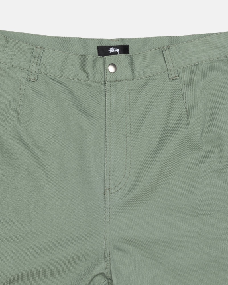 Pantalon Stussy Workgear Trouser Twill Verde | 35496-LVJD