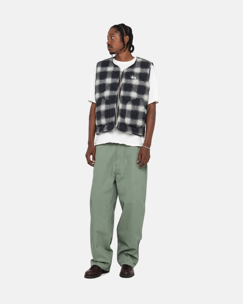 Pantalon Stussy Workgear Trouser Twill Verde | 35496-LVJD