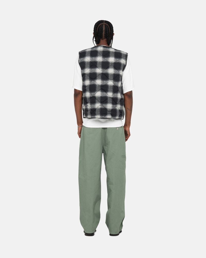 Pantalon Stussy Workgear Trouser Twill Verde | 35496-LVJD