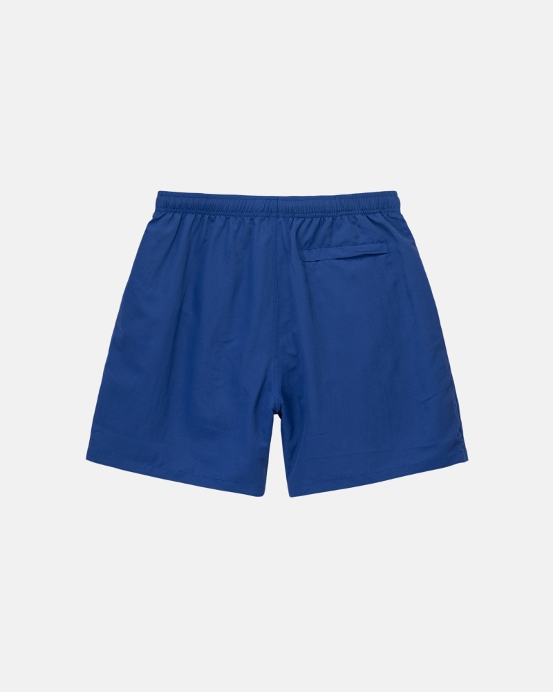 Short Stussy Agua Stock Azules Oscuro | 02319-XSFI