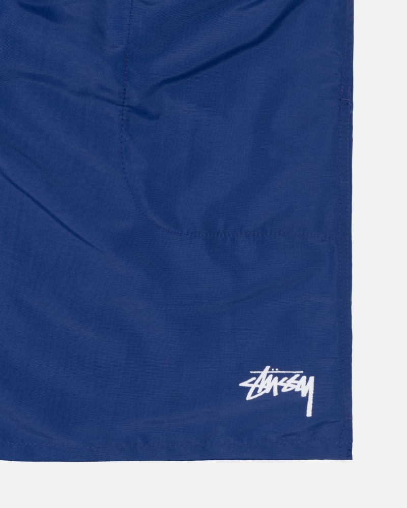 Short Stussy Agua Stock Azules Oscuro | 02319-XSFI