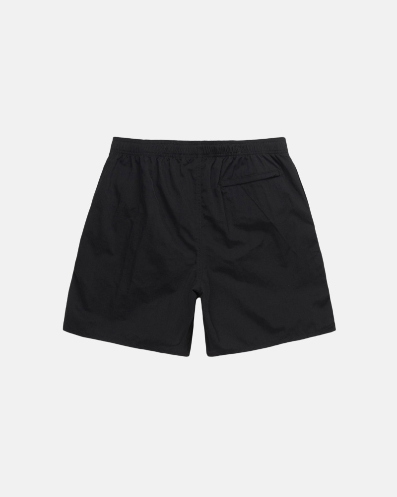 Short Stussy Agua Stock Negras | 30826-SJIZ