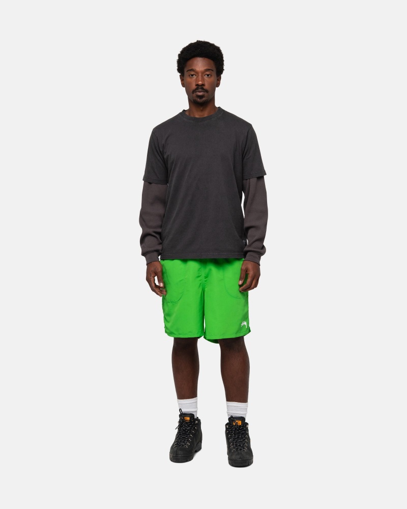 Short Stussy Agua Stock Verde | 74062-KQWN