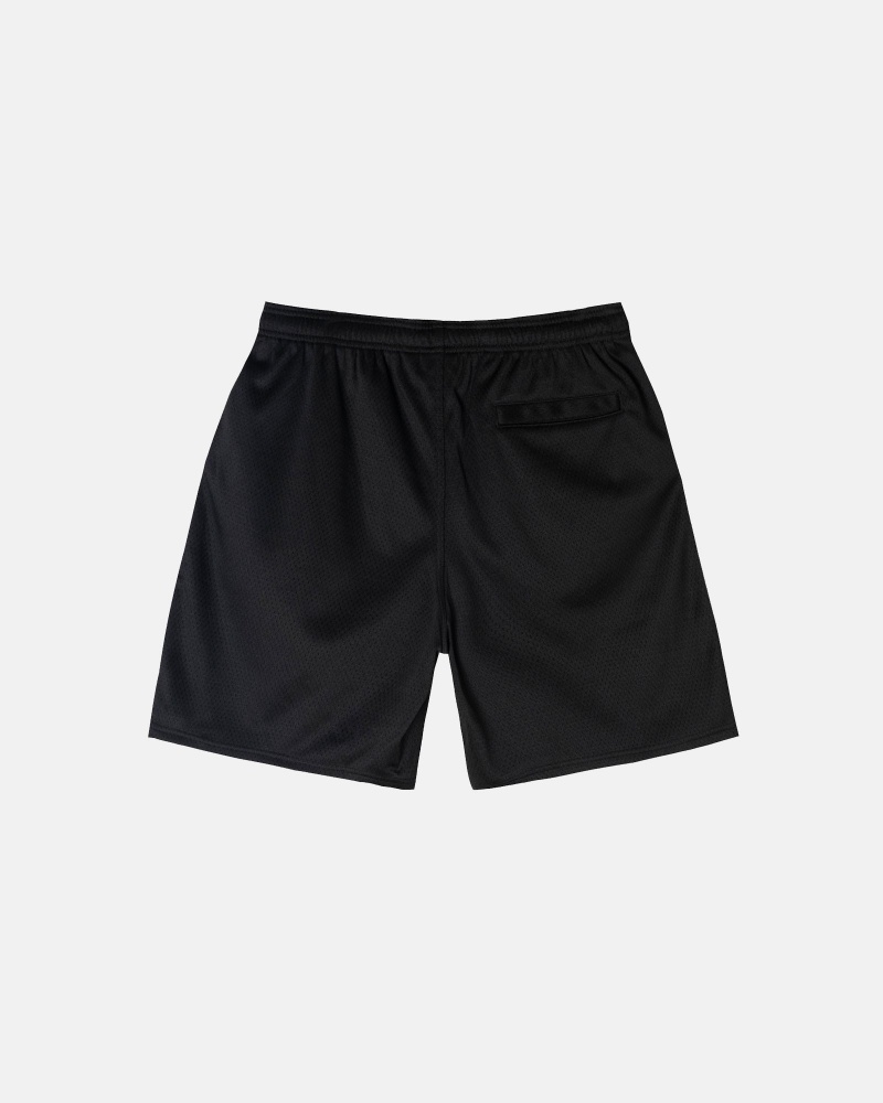 Short Stussy Mesh Big Basic Negras | 50721-IVRJ