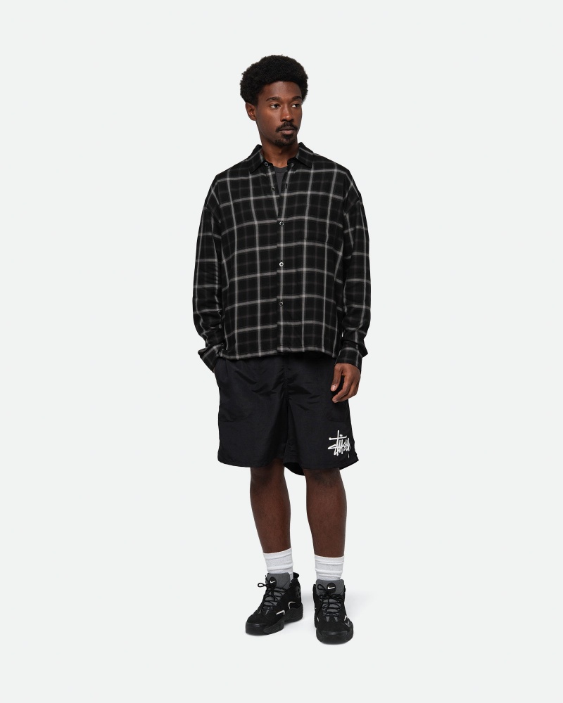 Short Stussy Mesh Big Basic Negras | 56213-CRMB