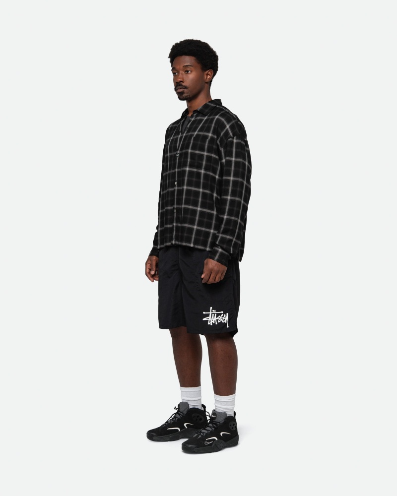 Short Stussy Mesh Big Basic Negras | 56213-CRMB